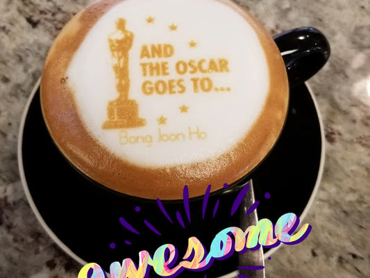 Latte art for the movie, Parasite