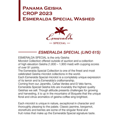 Panama Geisha Special