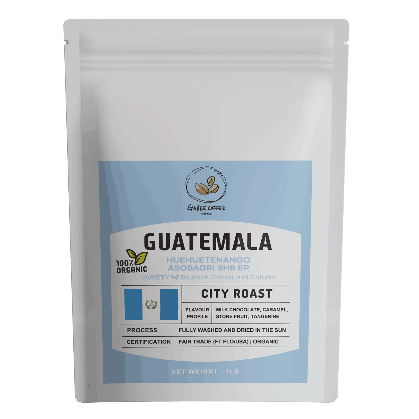 GUATEMALA FT-USA ORGANIC HUEHUETENANGO ASOBAGRI SHB EP
