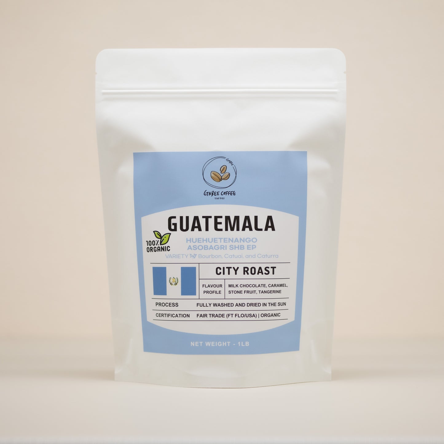 GUATEMALA FT-USA ORGANIC HUEHUETENANGO ASOBAGRI SHB EP