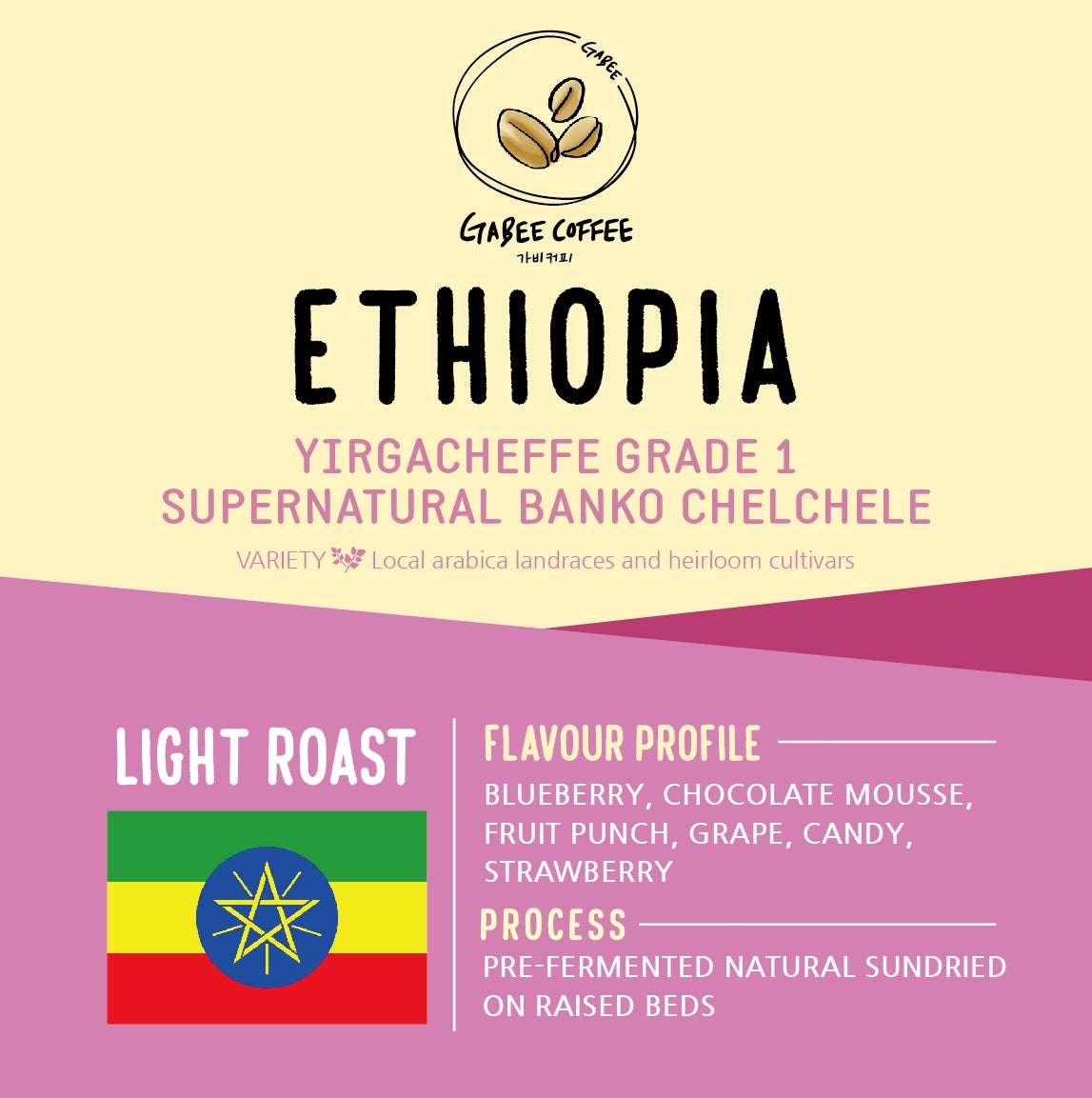 Ethiopia Yirgacheffe 1 Supernatural Banko Chelchele
