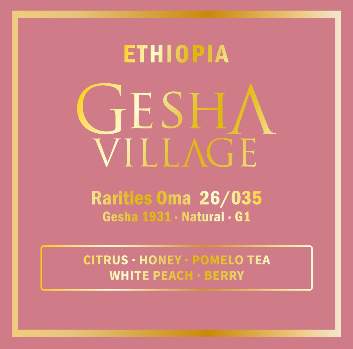 2026 Ethiopia Gesha Village – Rarities Oma 26/035 Gesha 1931 Natural G1