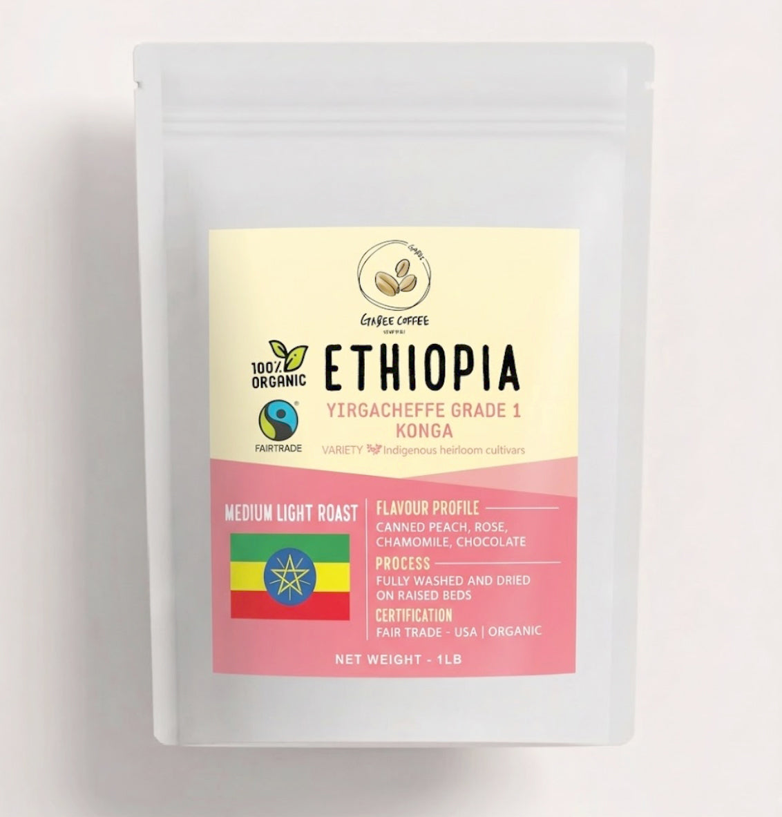 Ethiopia Yirgacheffe 1 Washed FT-FLO Organic Konga